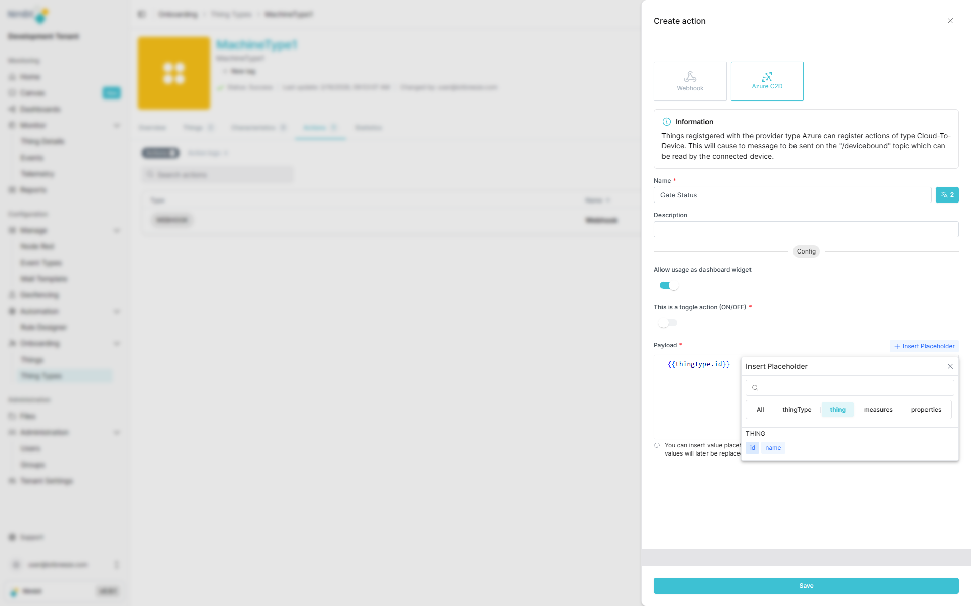 C2D Payload Placeholders