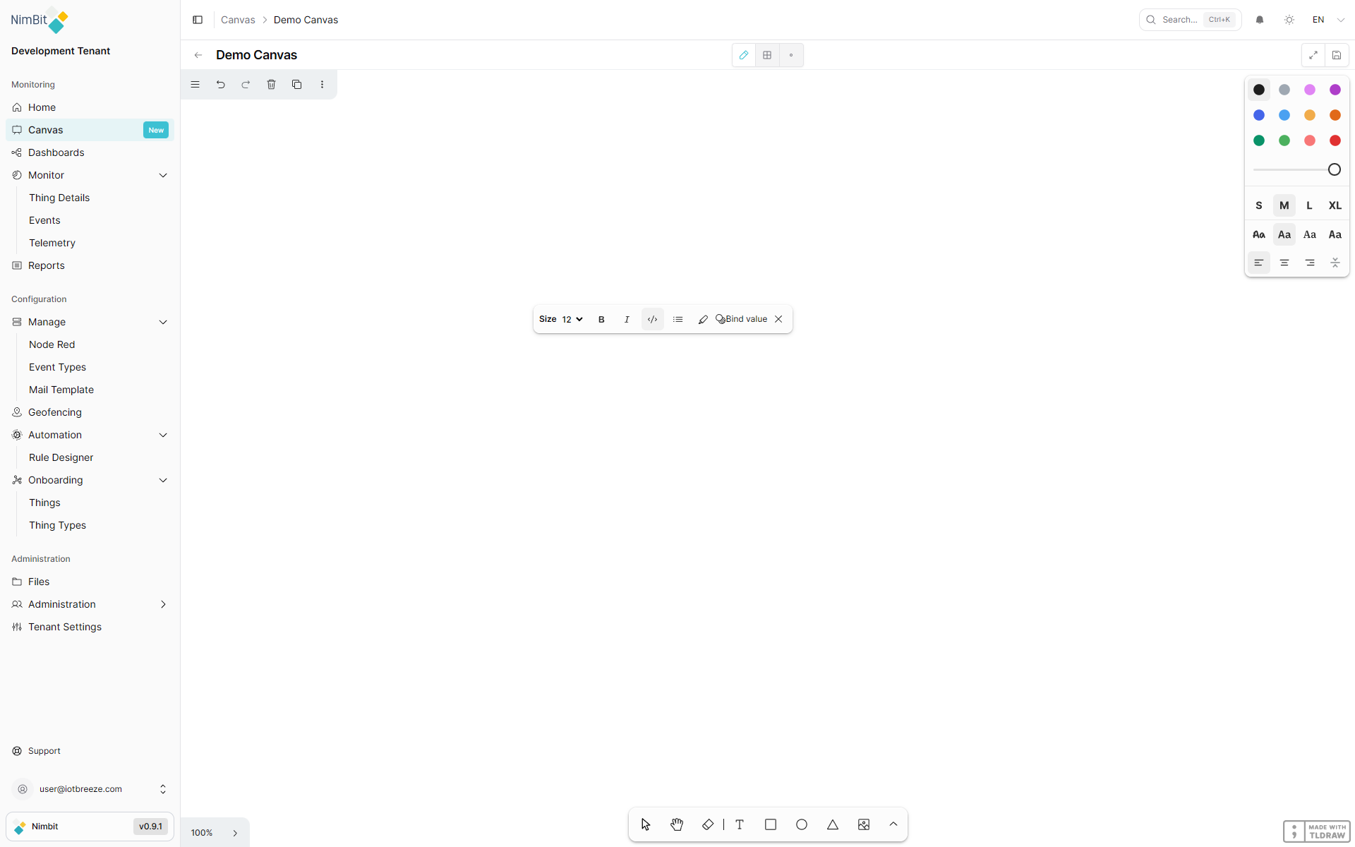 Text Formatting Toolbar