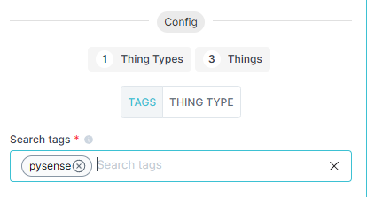 Tags mode: searching by tag filters Things dynamically