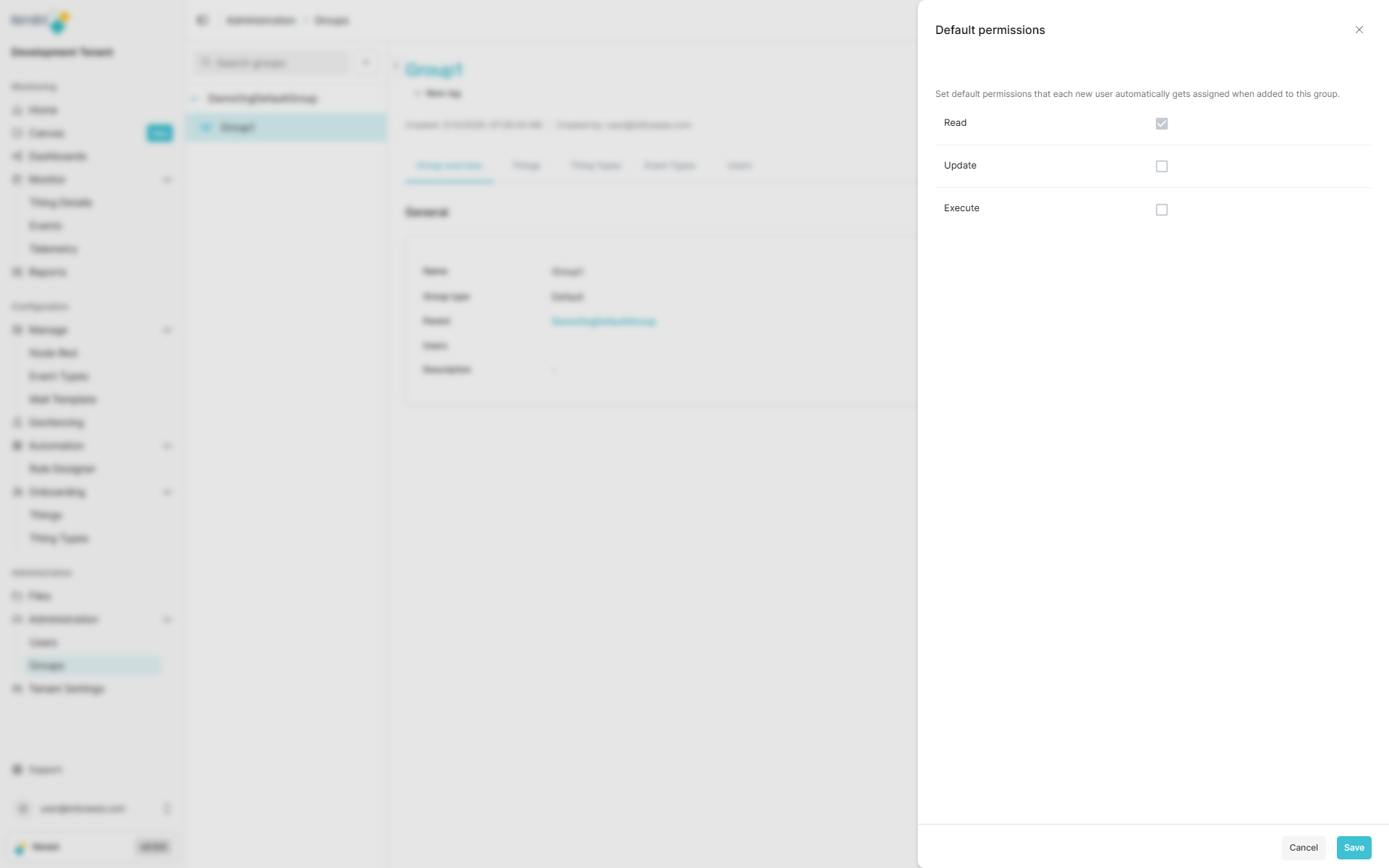 Manage Group Permissions