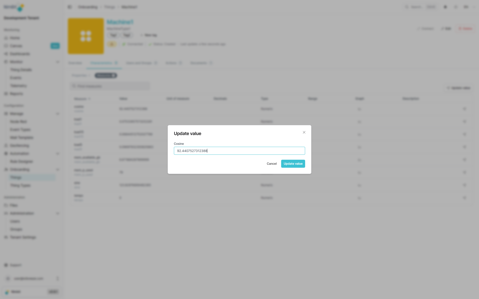 Update Single Measure