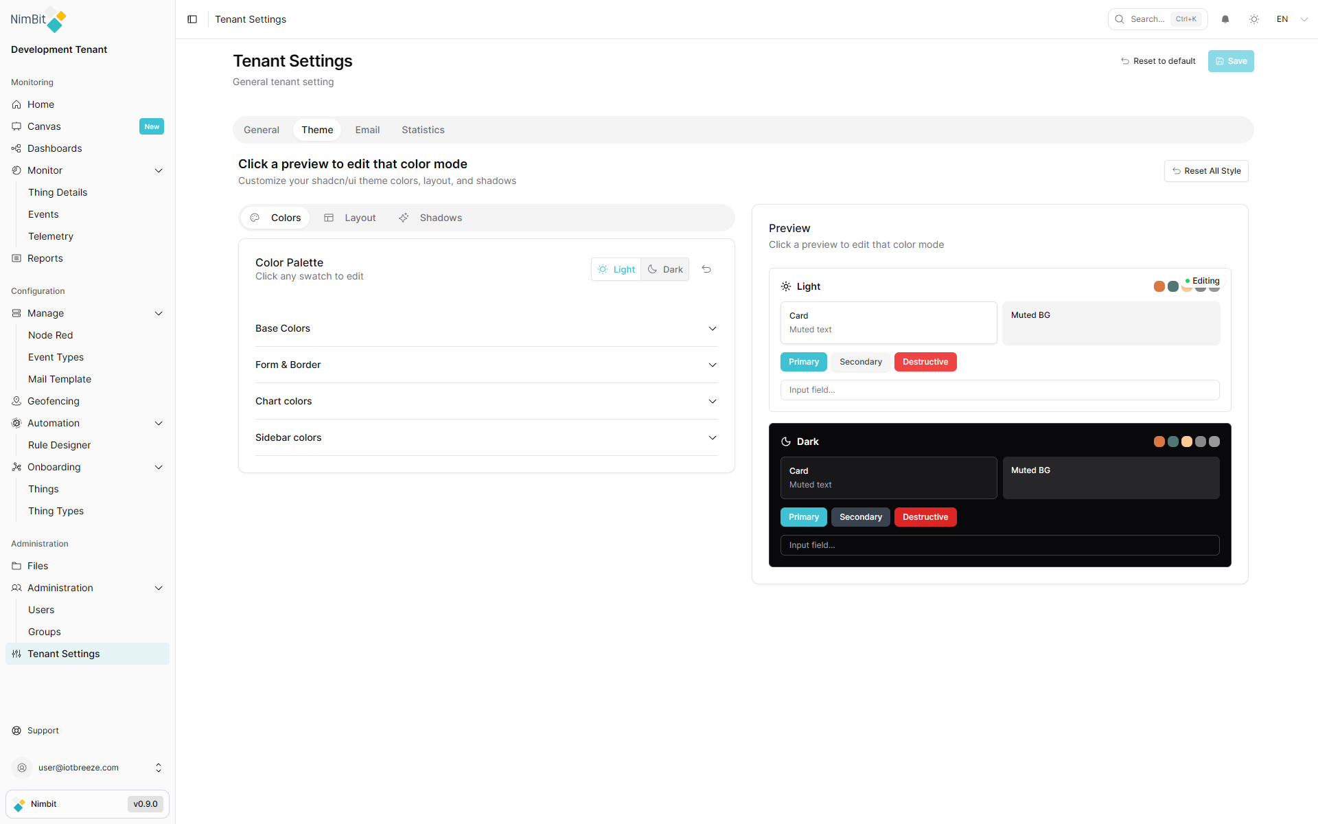Theme Settings Overview